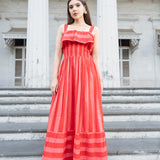 POP STRIPE MAXI DRESS