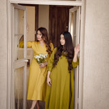 OLIVE GREEN DRESS