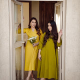 OLIVE GREEN DRESS