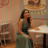 MINT CUTOUT DRESS
