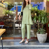 MUTED GREEN CLAUDIA SET