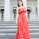 POP STRIPE MAXI DRESS