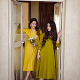 OLIVE GREEN DRESS