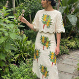 PEACKOCK SKIRT SET